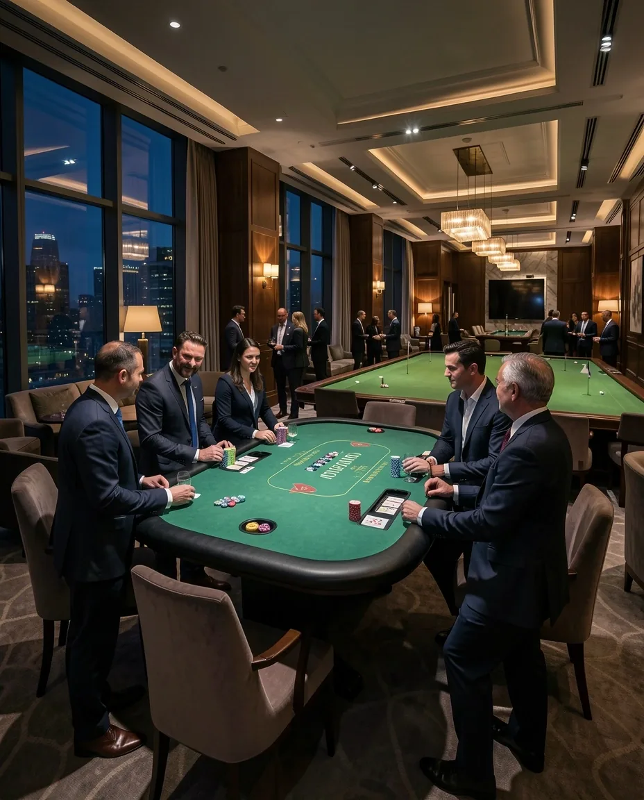 Zakelijke bijeenkomst in de privé lounge van Meroveld Eindhoven