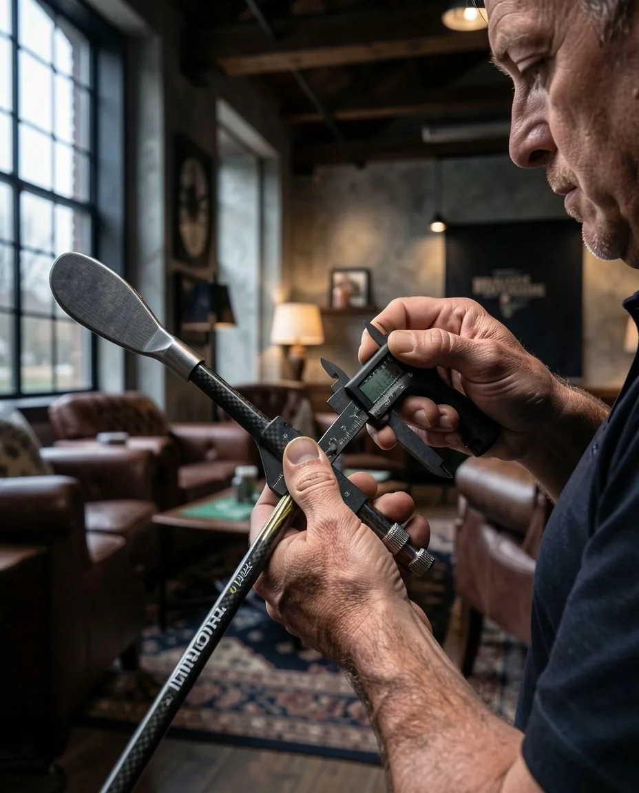 Golf fitting expert in de studio